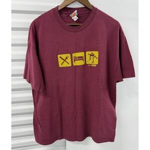 Bauer Hockey Graphic T-Shirt Eat Sleep Hockey Men's XL Maroon